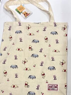 Primark X Disney  Winnie the Pooh Canvas Tote Pooh's Farm  NWT
